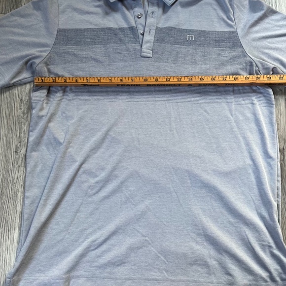 Travis Mathew | Coastal Chest Stripe Polo | Light Blue | Size XL - Picture 6 of 8